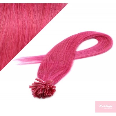 50 cm REMY haar europäischen typs für die Keratinmethode - rosa