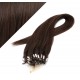 40cm Micro ring/easy loop haare REMY - dunkelbraun