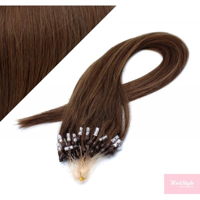 40cm Micro ring/easy loop haare REMY - mittelbraun