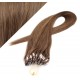 40cm Micro ring/easy loop haare REMY - helleres braun