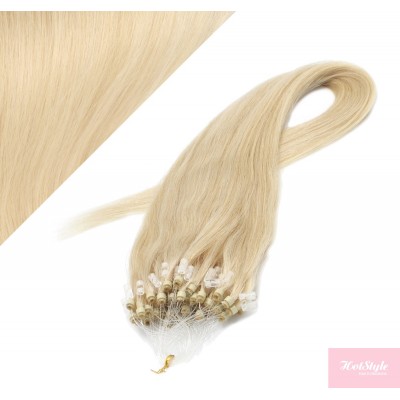 40cm Micro ring/easy loop haare REMY - weißblond