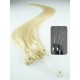 15" (40cm) Micro ring human hair extensions – the lightest blonde