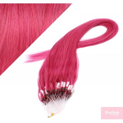 40cm Micro ring/easy loop haare REMY - rosa