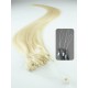 20" (50cm) Micro ring human hair extensions – platinum blonde
