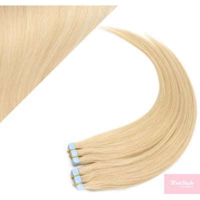 40cm Tape in Haare REMY - weißblond