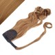 Wellige Clip In Pferdeschwanz/Zopf, 100% japanische Kanekalon Fasern, 60 cm – hellbraun