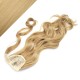 Wellige Clip In Pferdeschwanz/Zopf, 100% japanische Kanekalon Fasern, 60 cm – naturblond