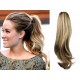 Clip in ponytail wrap / braid hair extension 24" wavy – natural blonde / light blonde