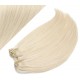 43 cm gerade REMY Clip In Deluxe Haare - platin