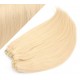 53 cm gerade REMY Clip In Deluxe Haare - weißblond