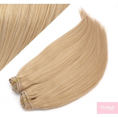 63 cm gerade REMY Clip In Deluxe Haare - naturblond