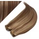 73 cm gerade REMY Clip In Deluxe Haare - dunkle Strähnchen