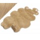 53 cm wellige REMY Clip In Deluxe Haare - naturblond