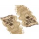 53 cm wellige REMY Clip In Deluxe Haare - naturblond