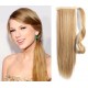 Gerade Clip In Pferdeschwanz/Zopf, 100% japanische Kanekalon Fasern, 60cm – naturblond/hellblond