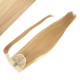 Gerade Clip In Pferdeschwanz/Zopf, 100% japanische Kanekalon Fasern, 60cm – naturblond/hellblond