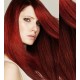 20" (50cm) Clip in human REMY hair - copper red