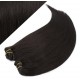 53 cm gerade REMY Clip In Deluxe Haare - schwarz natürlich