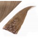 50cm REMY Clip In Haar - hellbraun