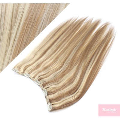 Gerade Remy Clip-In Haarteil, 43cm – helle Strähnchen