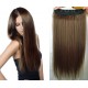 Gerade Remy Clip-In Haarteil, 63cm – mittelbraun