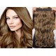 16˝ one piece full head clip in hair weft extension wavy – black