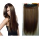 24˝ one piece full head clip in kanekalon weft extension straight – black