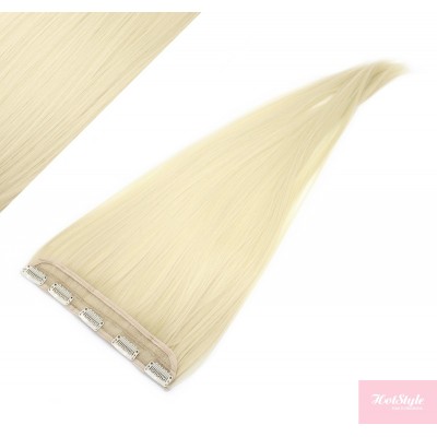 Gerade Clip In Tresse, Kanekalon Fasern, 63 cm – platin