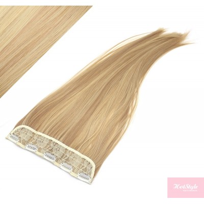 Gerade Clip In Tresse, Kanekalon Fasern, 63 cm – naturblond/hellblond