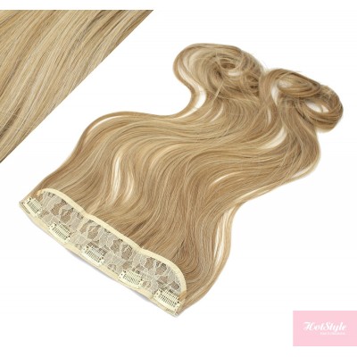 Wellige Clip In Tresse, Kanekalon Fasern, 63 cm – helle Strähnchen