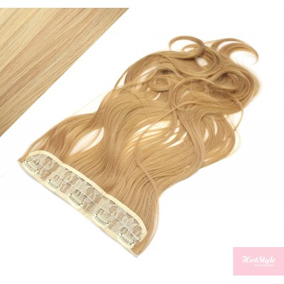 Wellige Clip In Tresse, Kanekalon Fasern, 63 cm – naturblond/hellblond