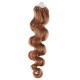 50cm Wellige Micro ring/easy loop haare REMY – hellbraun