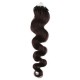 60cm Wellige Micro ring/easy loop haare REMY – schwarz natürlich