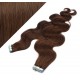 Wellige Tape in Haare 50cm - mittelbraun