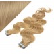 Wellige Tape in Haare 50cm - naturblond