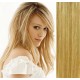 28" (70cm) Clip in human REMY hair - light blonde/natural blonde