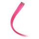 20" (50cm) clip in human hair streak – pink