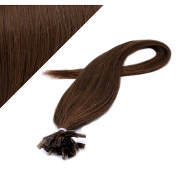 50 cm REMY haar europäischen typs für die Keratinmethode - mittelbraun