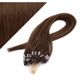 50cm Micro ring/easy loop haare REMY - mittelbraun