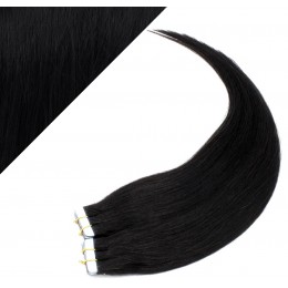 40cm Tape in Haare REMY - schwarz