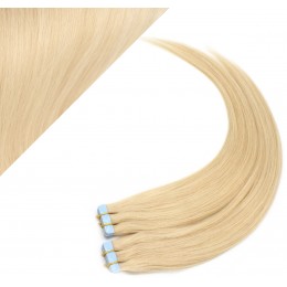 40cm Tape in Haare REMY - weißblond