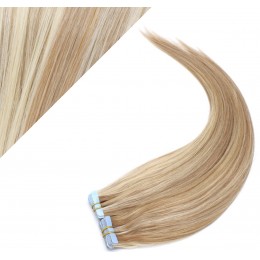 40cm Tape in Haare REMY - helle Strähnchen