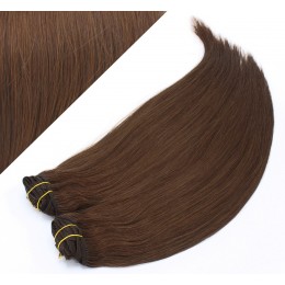 43 cm gerade REMY Clip In Deluxe Haare - mittelbraun