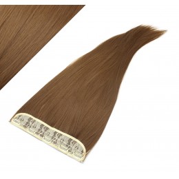 Gerade Clip In Tresse, Kanekalon Fasern, 63 cm – mittelbraun