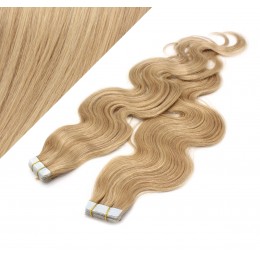 Wellige Tape in Haare 50cm - naturblond/hellblond