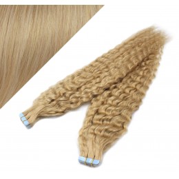 Lockige Tape in Haare 60cm - naturblond